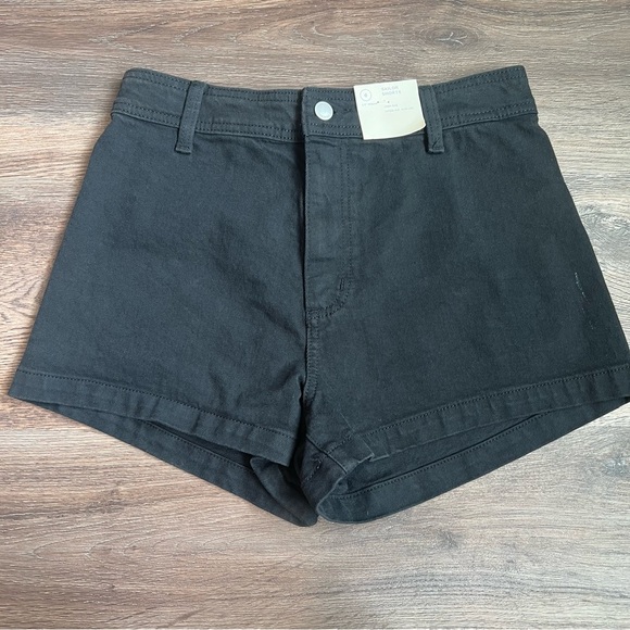 Women's High-Rise Sailor Denim Shorts - Universal Thread™ Black 8: Cotton Denim - Picture 2 of 6